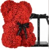 Hongu Orsetto di rose artificiale rosa 25cm idea regalo per anniver...