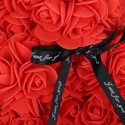 Orsetto di rose artificiale rosa 40cm idea regalo per anniversario san valentino