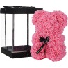 Hongu Orsetto di rose artificiale rosa 40cm idea regalo per anniver...