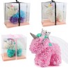 Hongu Unicorno di rose artificiali led 25 cm idea regalo anniversar...