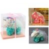 Hongu Unicorno di rose artificiali led 25 cm idea regalo anniversar...