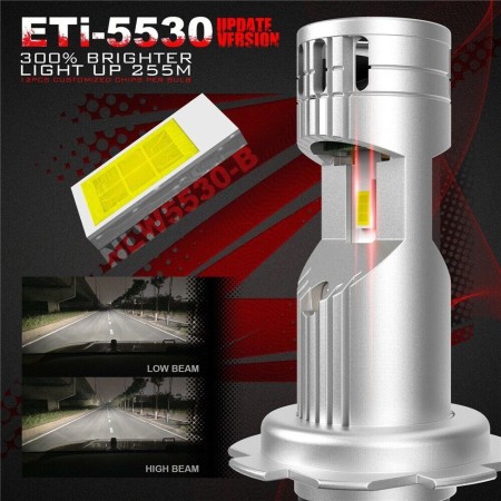 Z1 Lampadine H4 faro per auto LED con ventola integrata fari canbus 4400lm 6000k