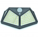 2x Faro faretto lampada luce 100 Led esterno energia solare sensore movimento