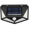 2x Faro faretto lampada luce 100 Led esterno energia solare sensore movimento