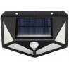 Hongu 2x Faro faretto lampada luce 100 Led esterno energia solare s...