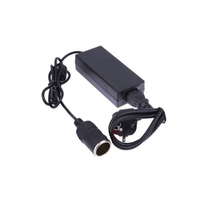 Alimentatore trasformatore presa 220V accendisigari da rete ad auto 12V - MAX 5A