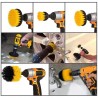 Hongu Set 4 spazzole trapano avvitatore attacco 1/4 setole sintetic...