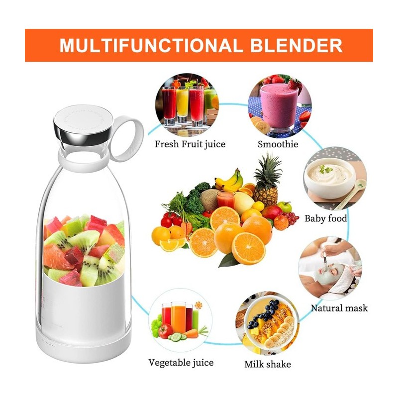 Hongu Mini frullatore portatile ricarica USB viaggio succo frutta f...