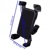 Supporto porta cellulare bici manubrio bicicletta specchietto regolabile