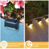 4Pz Faretto Led Solare Lampada Giardino Segnapasso Recinzione Luce ...