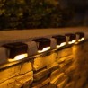 4Pz Faretto Led Solare Lampada Giardino Segnapasso Recinzione Luce ...