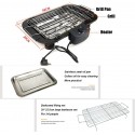 Griglia elettrica 2000W barbecue bistecchiera grill BBQ piastra giardino tavolo