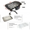 Sokany Griglia elettrica 2000W barbecue bistecchiera grill BBQ pias...