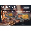Griglia elettrica 2000W barbecue bistecchiera grill BBQ piastra giardino tavolo