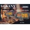 Sokany Griglia elettrica 2000W barbecue bistecchiera grill BBQ pias...