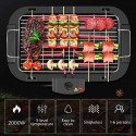 Griglia elettrica 2000W barbecue bistecchiera grill BBQ piastra giardino tavolo