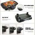 Griglia elettrica 2000W barbecue bistecchiera grill BBQ piastra giardino tavolo
