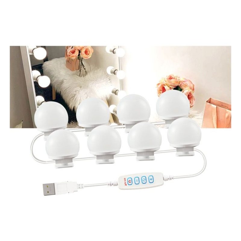 Luci LED da specchio per trucco dimmerabili da 10pz lampadine stile...