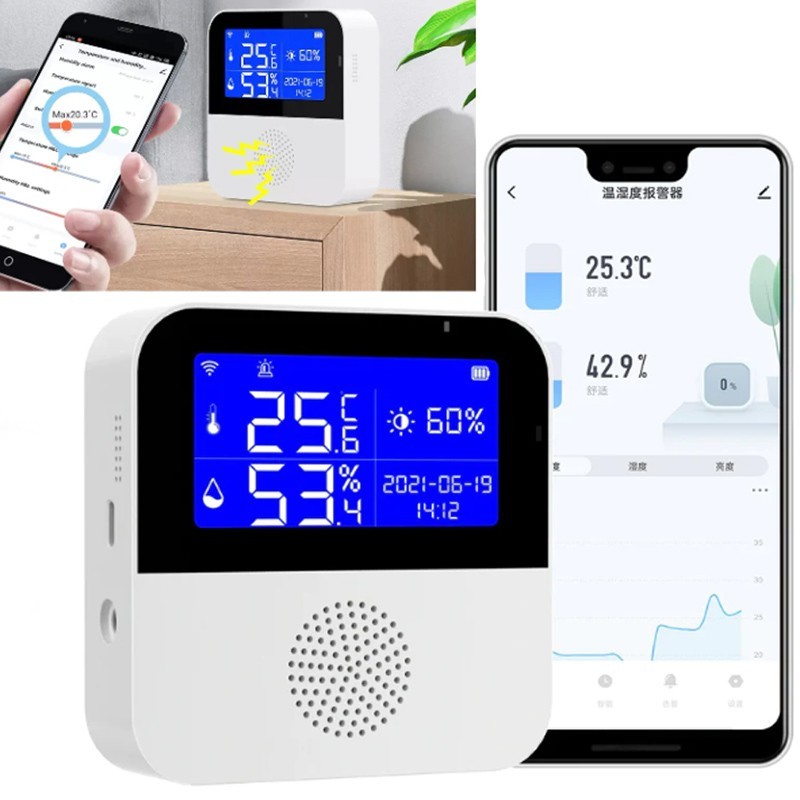 Termometro WIFI SMART sensore di temperatura  umidità misuratore igrometro sonda