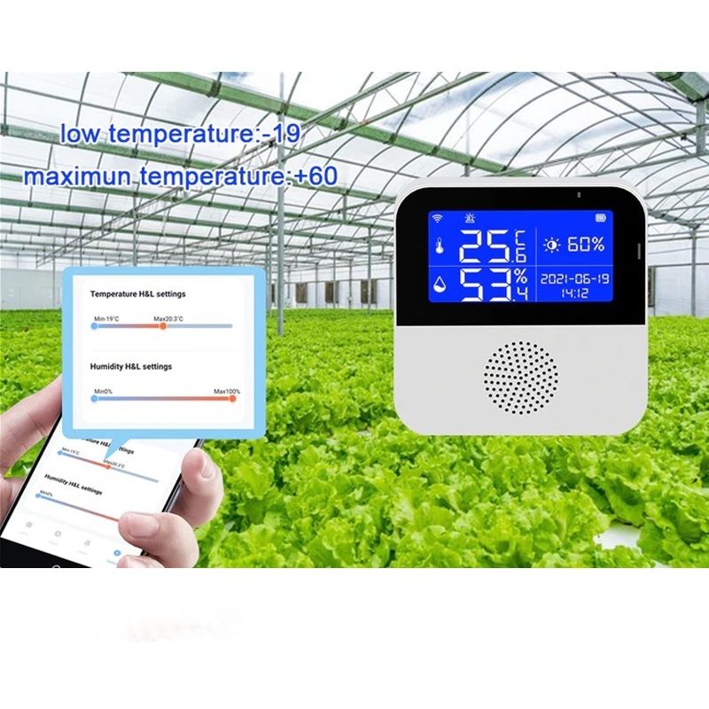 Termometro WIFI SMART sensore di temperatura umidità misuratore igr...