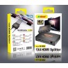 Andowl PDR*Splitter Sdoppiatore HDMI FulL HD 1080P 1080p 4K 2K 3D 4...