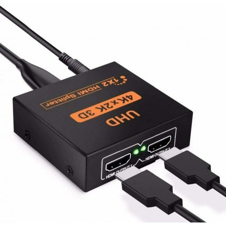 PDR*Splitter Sdoppiatore HDMI FulL HD 1080P 1080p 4K 2K 3D 2 Uscite amplificate