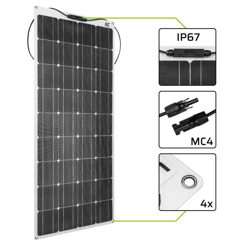 Hongu Modulo solare Flessibile 100W 12V 18V per pannelli solari Gre...