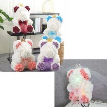 Orsetto di rose artificiale led RGB idea regalo san valentino 25cm Orsacchiotto