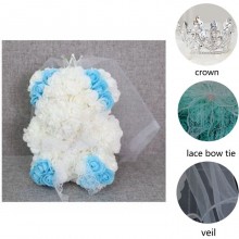 Orsetto di rose artificiale led RGB idea regalo san valentino 25cm Orsacchiotto