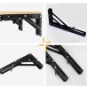 Iron Coppia di Supporti angolari staffe reggi mensola nero richiudi...