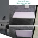Coppia di Staffe angolari supporti reggi mensola richiudibili 400x200mm bianche