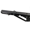 Coppia di Supporti angolari staffe reggi mensola nero richiudibili 400x200mm