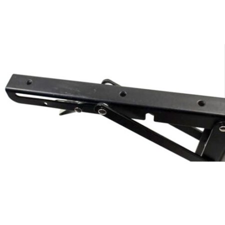 Coppia di Supporti angolari staffe reggi mensola nero richiudibili 400x200mm
