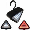 Lampada da lavoro gancio e magnete 15 + 20 LED compatta torcia riparazioni SOS