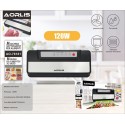 Macchina per sottovuoto 120W sigilla confeziona alimenti sacchetti cibo 38x14cm