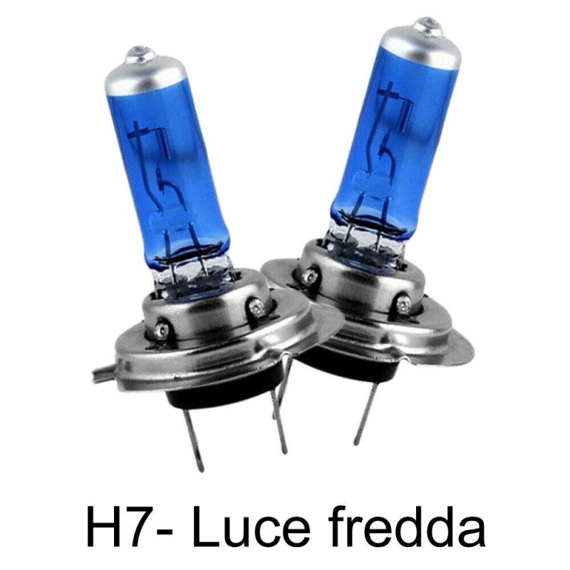 Coppia lampade lampadine Alogene Camion H7 24V 100W  luce BIANCA fari HID