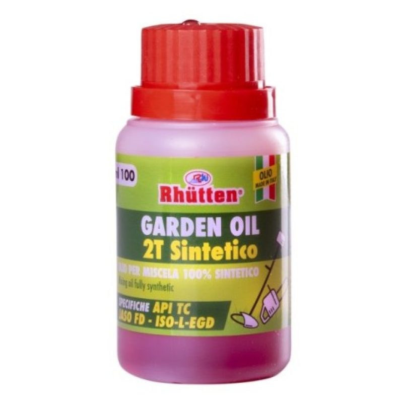 2x Olio Garden Miscela 2 Tempi sintetico 100ml Rhutten motoseghe gi...