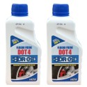 Liquido fluido olio freni per auto moto DOT4 brake fluid Rhutten 250ml 2 pezzi
