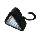 Lampada da lavoro gancio e magnete 15 + 20 LED compatta torcia riparazioni SOS