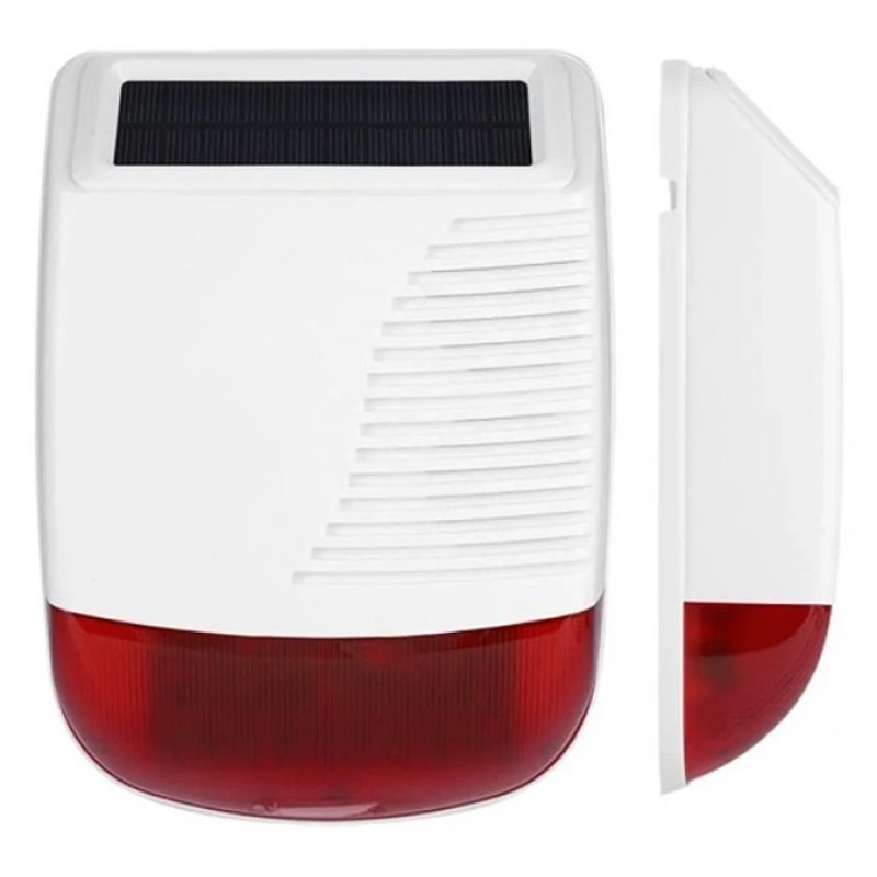 Hongu Sirena Solare Esterno Wireless 433MHz Allarme Antifurto Casa ...