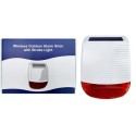 Sirena Solare Esterno Wireless 433MHz  Allarme Antifurto Casa acustica con led