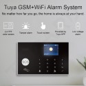Kit Allarme antifurto Wifi GSM Casa Wireless Combinatore Tuya Alexa con sirena