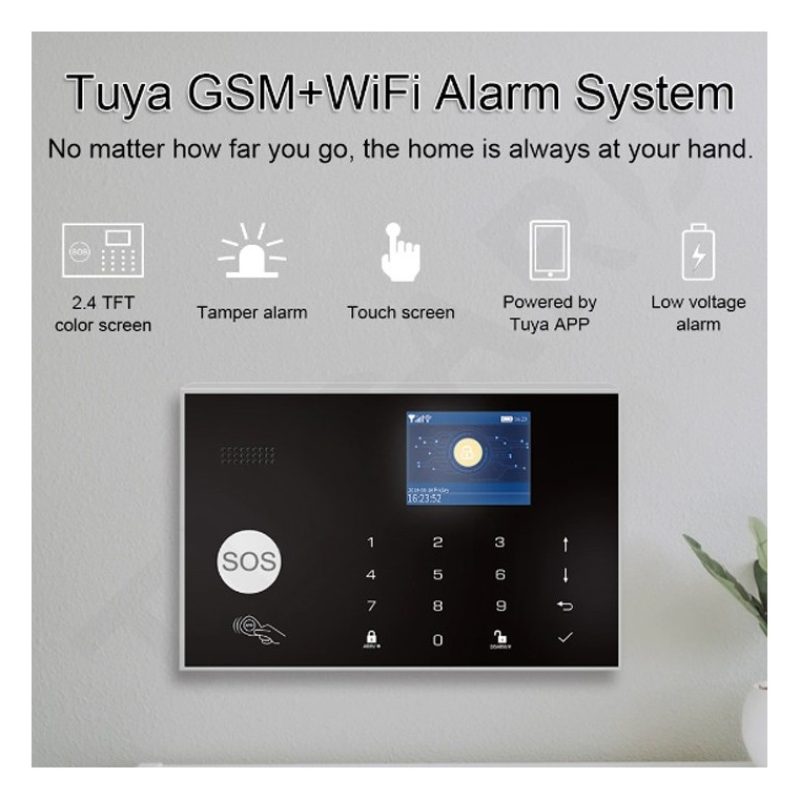 Kit Allarme antifurto Wifi GSM Casa Wireless Combinatore Tuya Alexa...