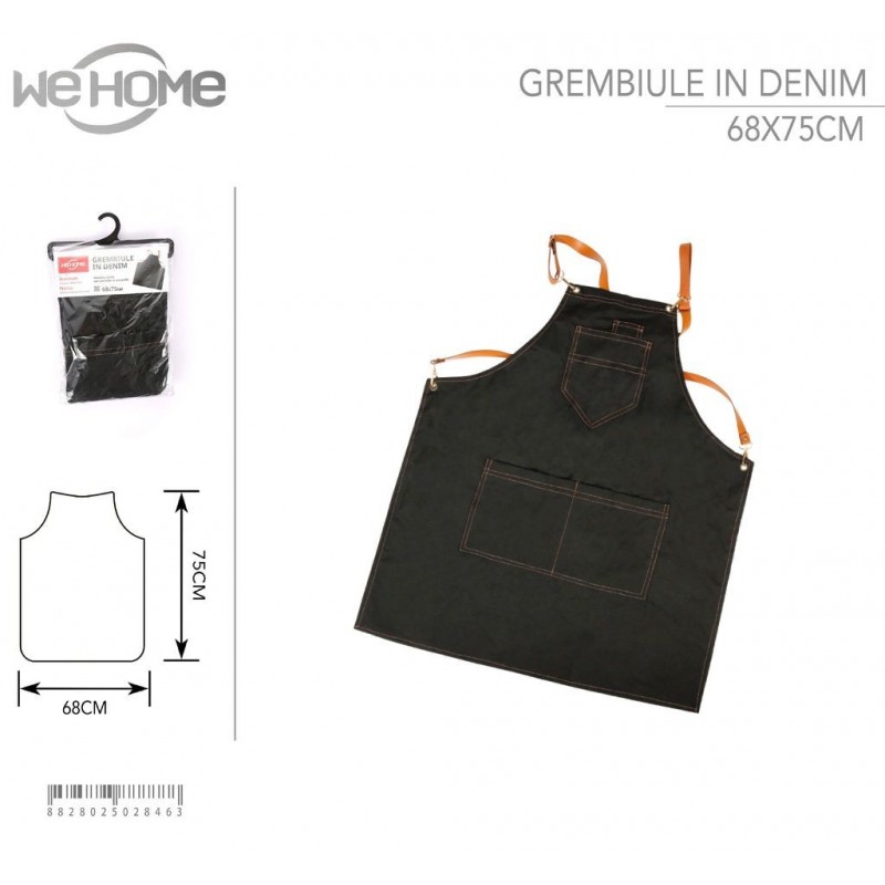 Hongu Grembiule lungo per cucina ristorante bar pub enoteca in jean...