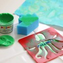Colori a dita barattoli tempere Valigetta Primo Disegno Pittura bambini 4x100g