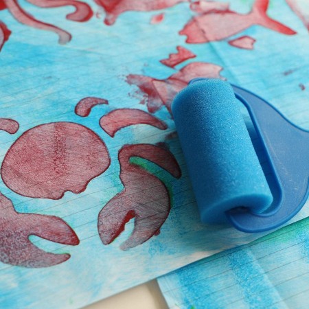 Colori a dita barattoli tempere Valigetta Primo Disegno Pittura bambini 4x100g