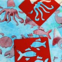 Colori a dita barattoli tempere Valigetta Primo Disegno Pittura bambini 4x100g
