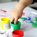 Colori a dita barattoli tempere  Primo Disegno Pittura bambini 6x50g lavabili