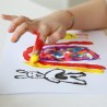 Primo Colori a dita barattoli tempere Primo Disegno Pittura bambini...