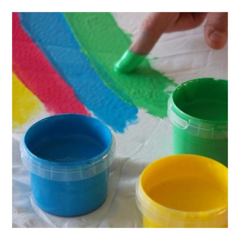 Primo Colori a dita barattoli tempere Valigetta Primo Disegno Pittu...